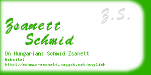 zsanett schmid business card